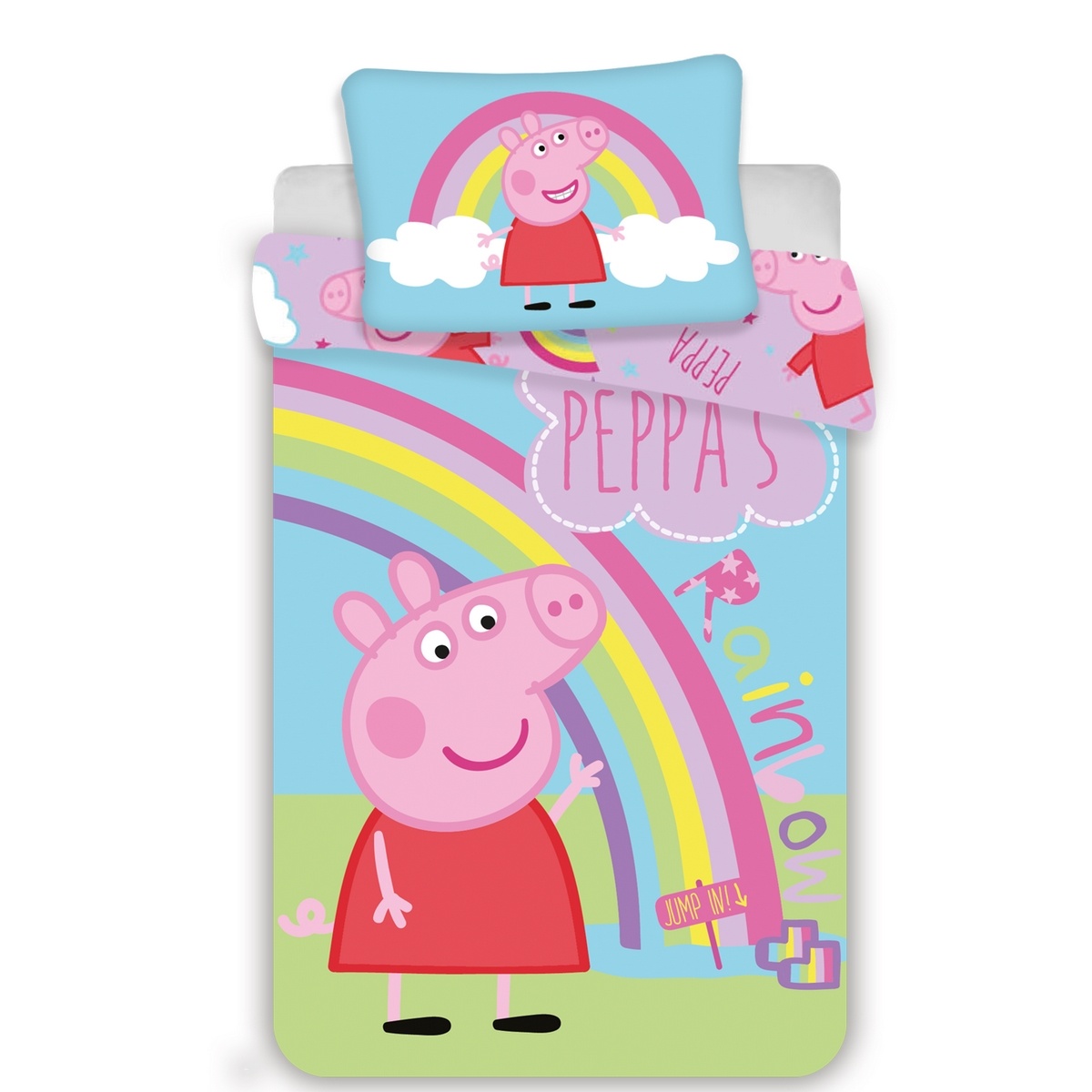 Jerry Fabrics Dětské bavlněné povlečení do postýlky Peppa Pig 0016