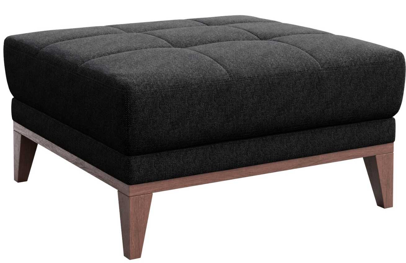 Antracitová látková podnožka MESONICA Musso Tufted