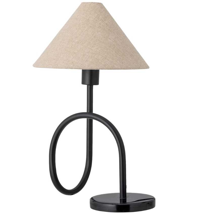 Černá kovová stolní lampa Bloomingville Emaline