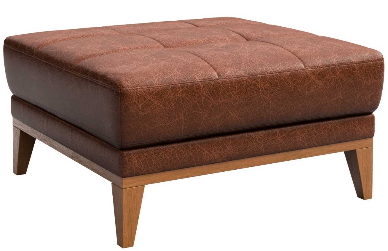 Koňaková kožená podnožka MESONICA Musso Tufted