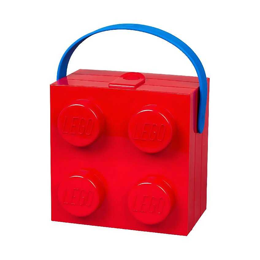 Lego® Červený svačinový box s rukojetí LEGO® Storage 16