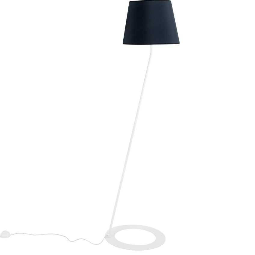 Nordic Design Černá kovová stojací lampa Shadow