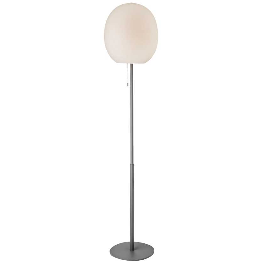 Stříbrná kovová stojací lampa Halo Design Wrong 150 cm