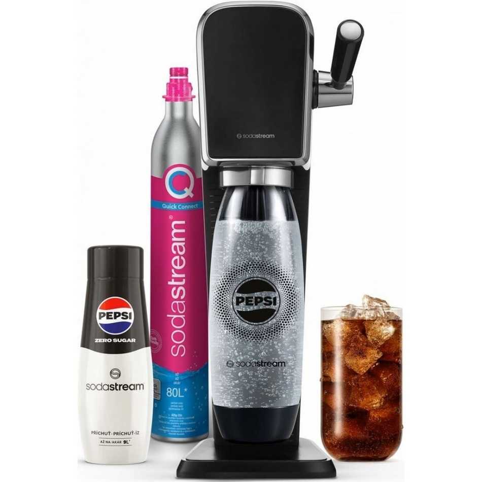 SodaStream Art Black Pepsi Zero Mpack výrobník perlivé vody Sodastream