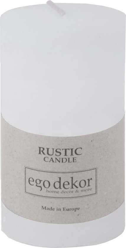 Bílá svíčka Rustic candles by Ego dekor Rust