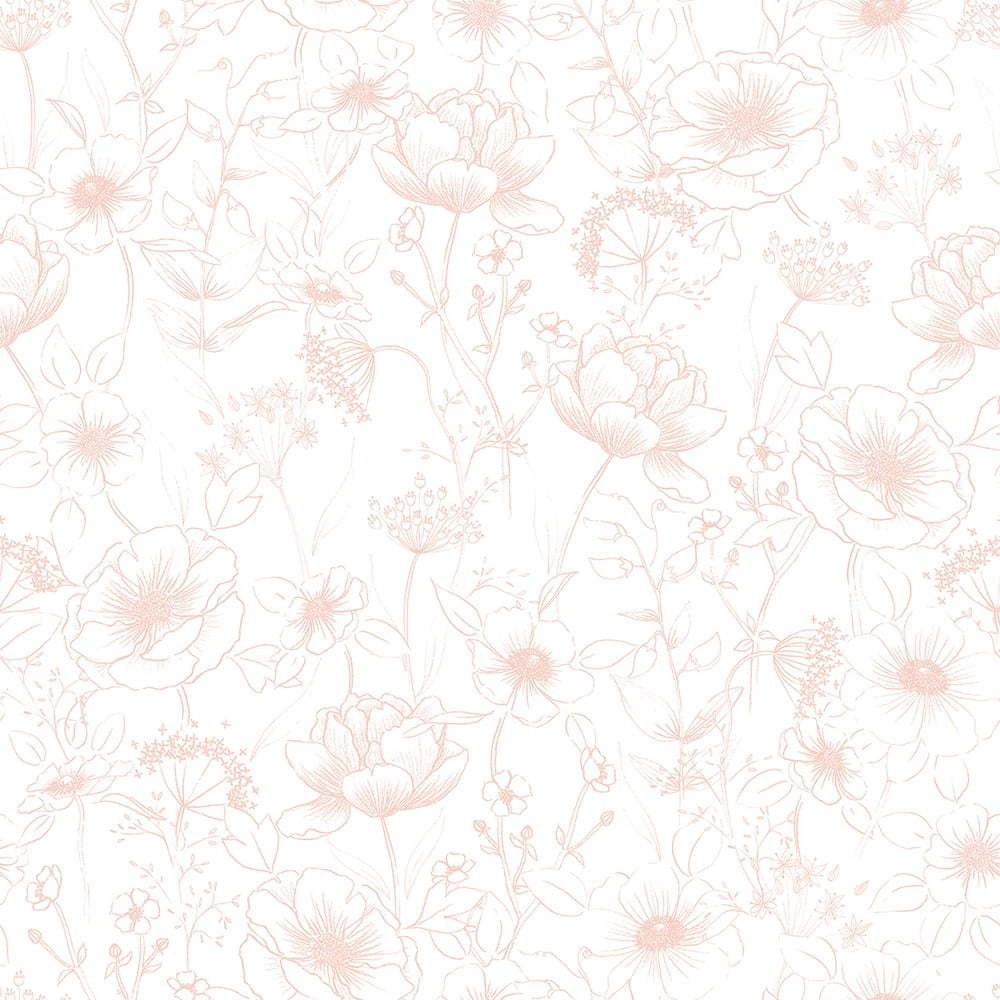 Dětská tapeta 10 m x 50 cm Flowers Botany – Lilipinso