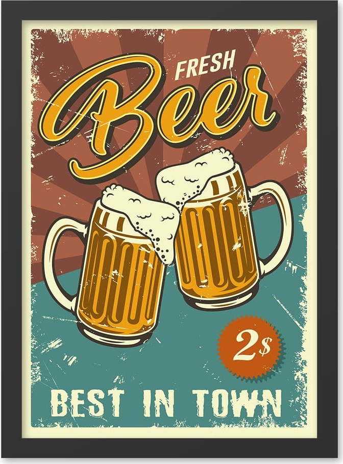 Obraz 40x55 cm Beer – Wallity