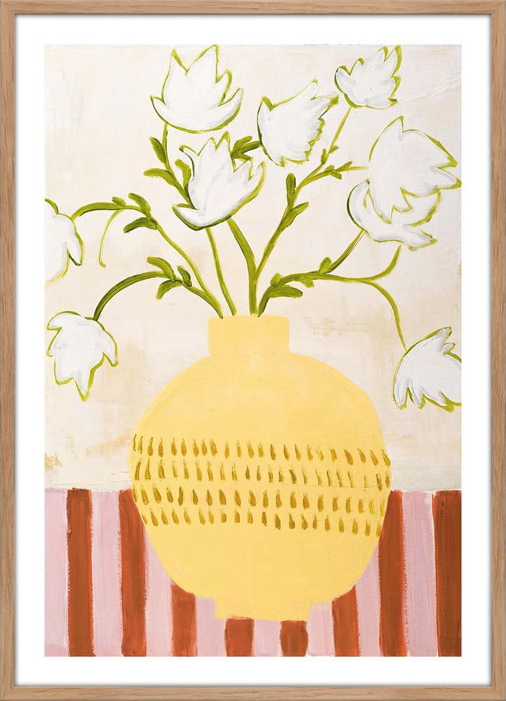 Obraz 52x72 cm Yellow Vase – Malerifabrikken