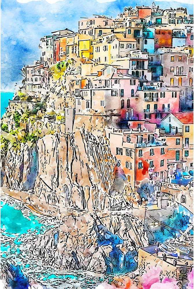 Obraz 40x60 cm Manarola – Fedkolor