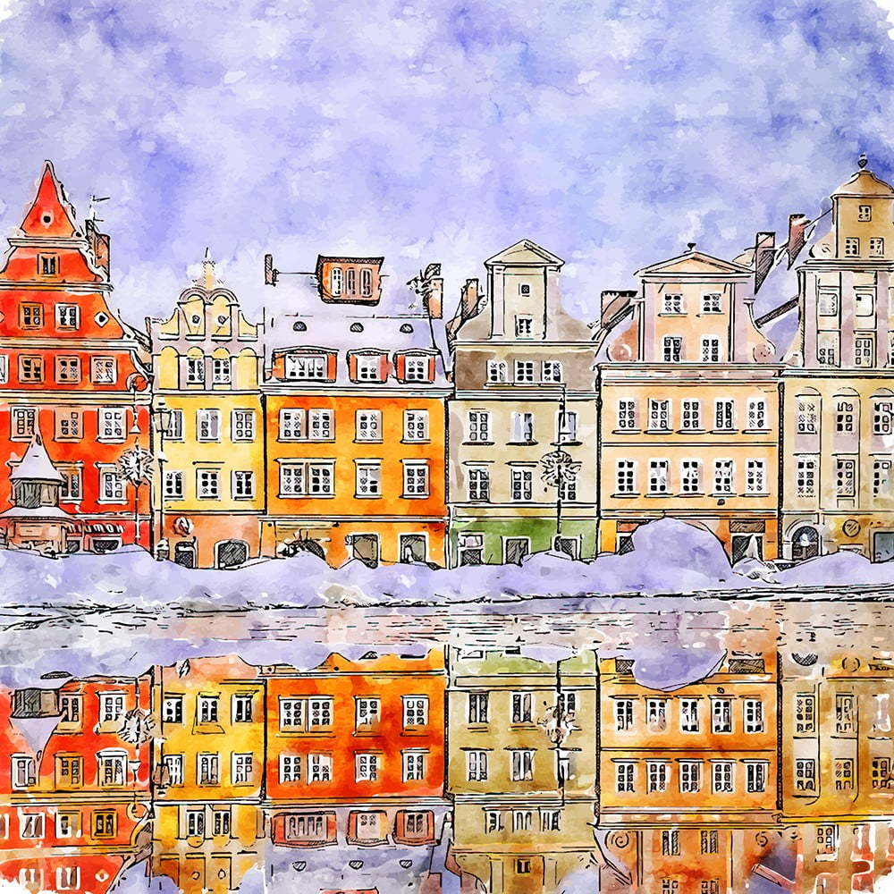 Obraz 90x90 cm Wroclaw – Fedkolor