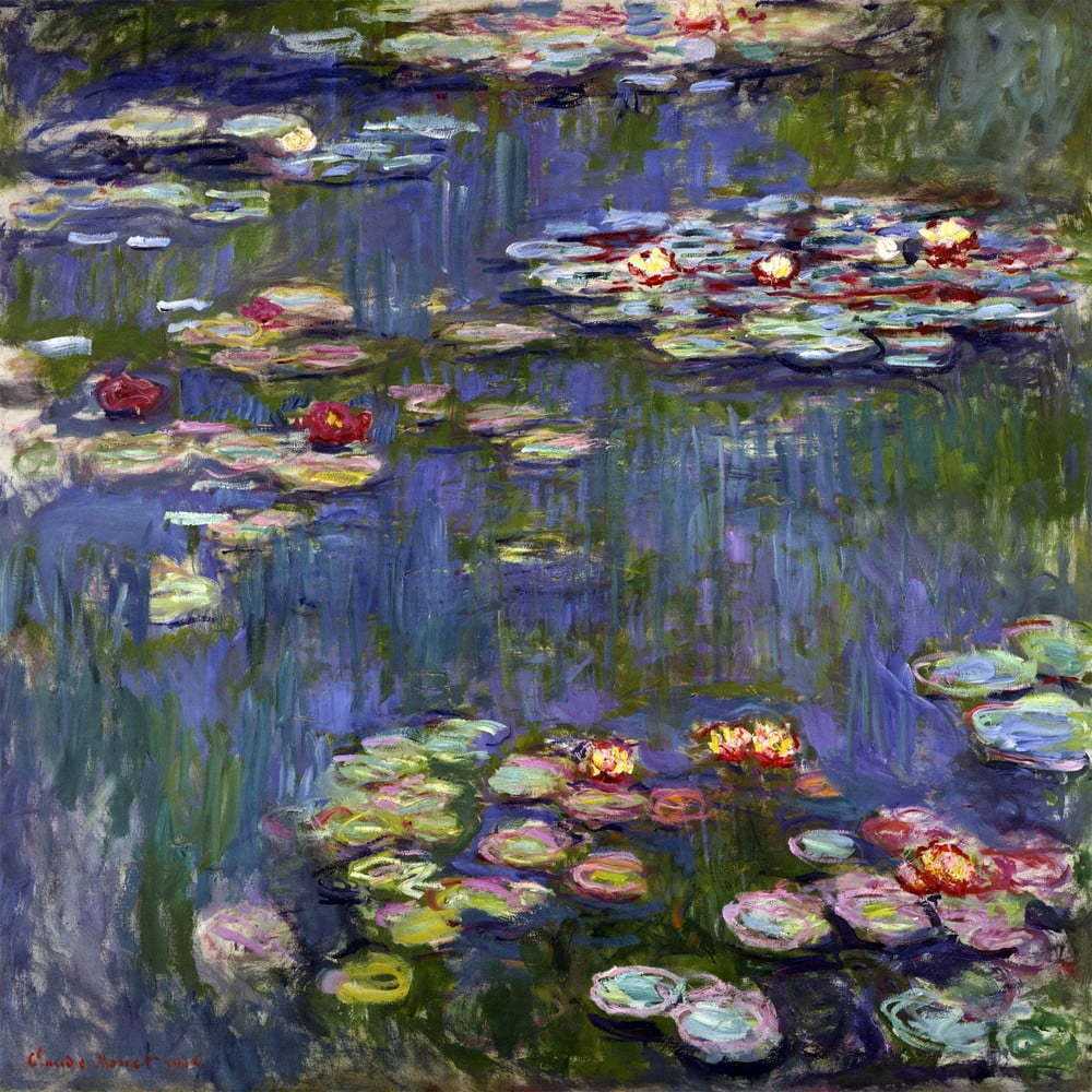 Obraz - reprodukce 50x50 cm Water Lilies