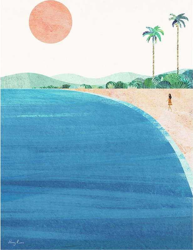 Plakát 30x40 cm Paradise Beach - Travelposter