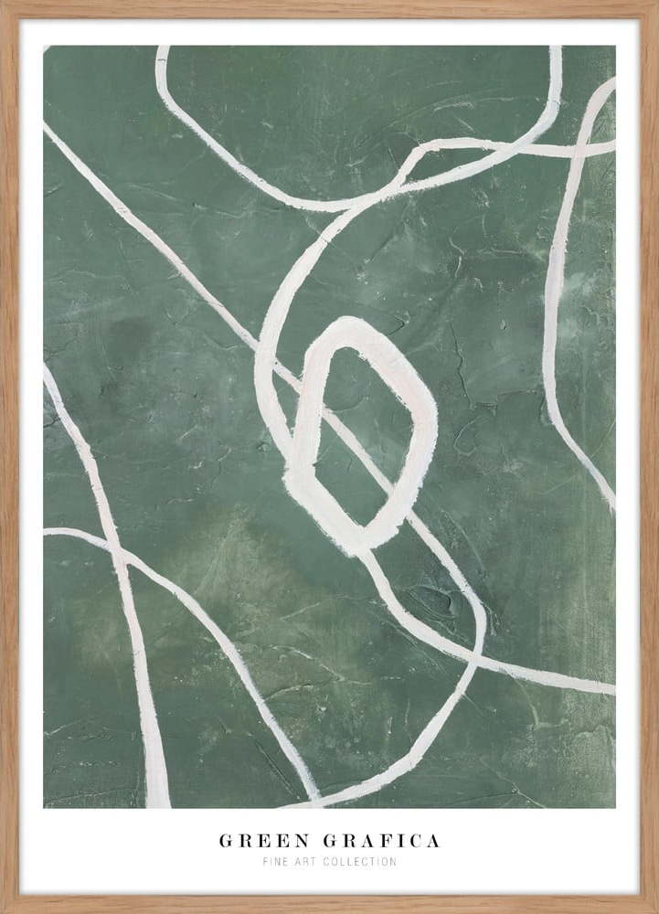 Plakát v rámu 52x72 cm Green Grafica – Malerifabrikken