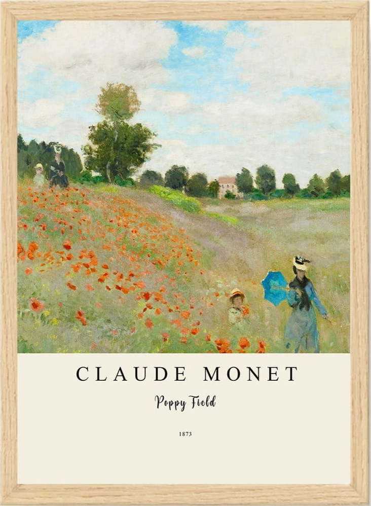 Plakát v rámu 55x75 cm Claude Monet – Wallity