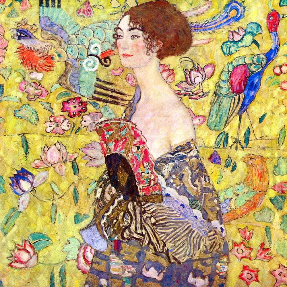 Reprodukce obrazu Gustav Klimt - Lady With Fan