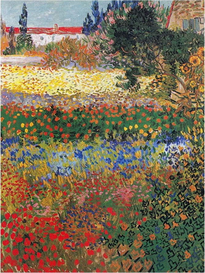 Reprodukce obrazu 45x60 cm Flower garden - Fedkolor