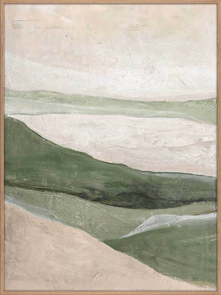 Ručně malovaný obraz 90x120 cm Green Field – Malerifabrikken