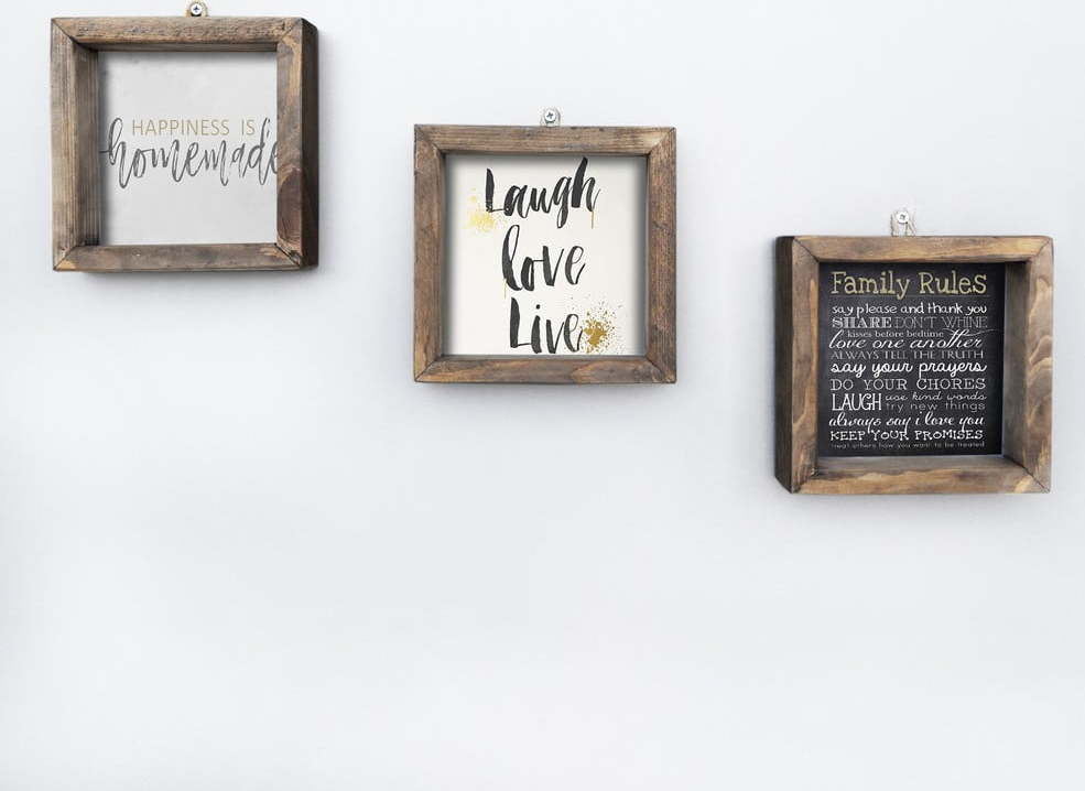 Cedule 15x15 cm Mottos – Evila Originals