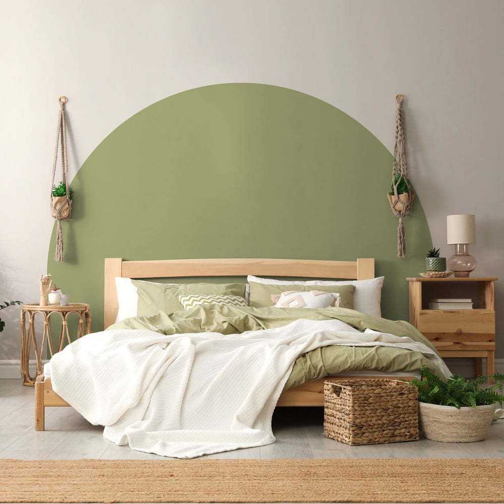 Samolepka na zeď 165x140 cm Olive Green – Ambiance