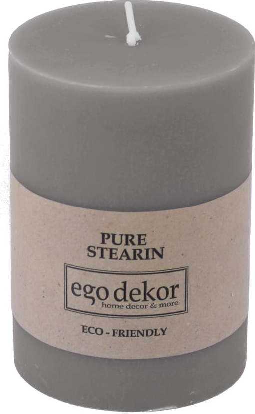 Šedá svíčka Eco candles by Ego dekor Friendly