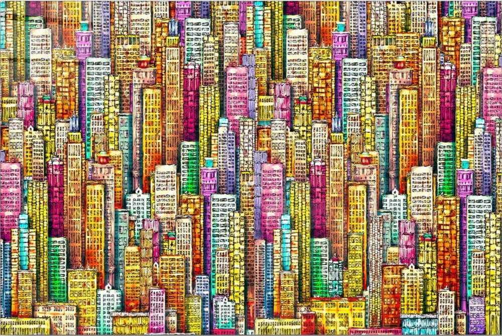 Skleněný obraz 100x70 cm City – Wallity