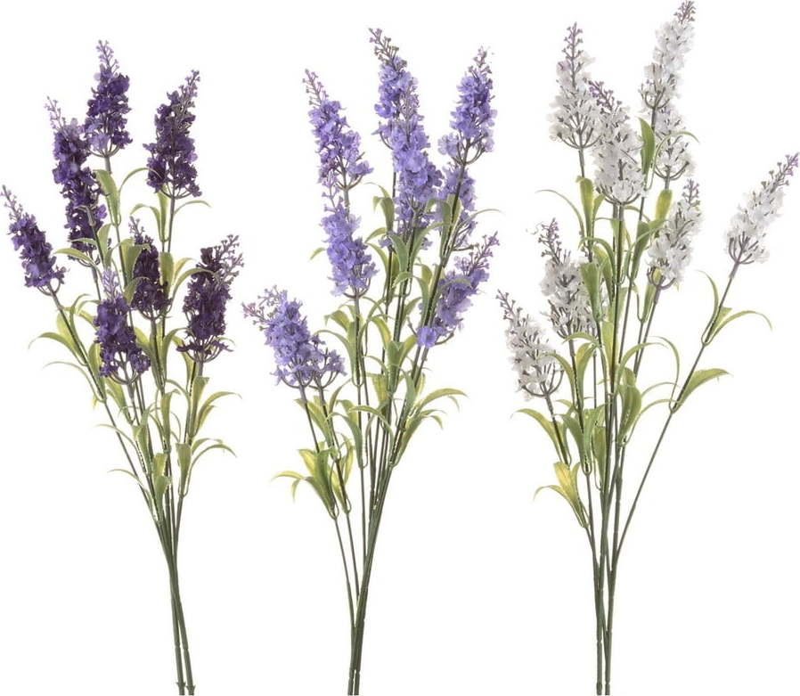 Umělé květiny v sadě 3 ks (výška 55 cm) Lavender – Casa Selección