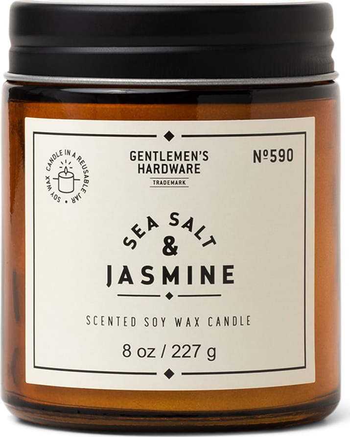 Vonná sojová svíčka doba hoření 48 h Sea Salt & Jasmine – Gentlemen's Hardware