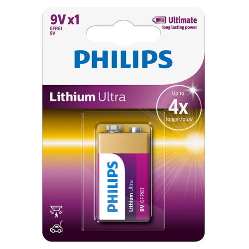 Philips Baterie 9 V Lithium Ultra Philips