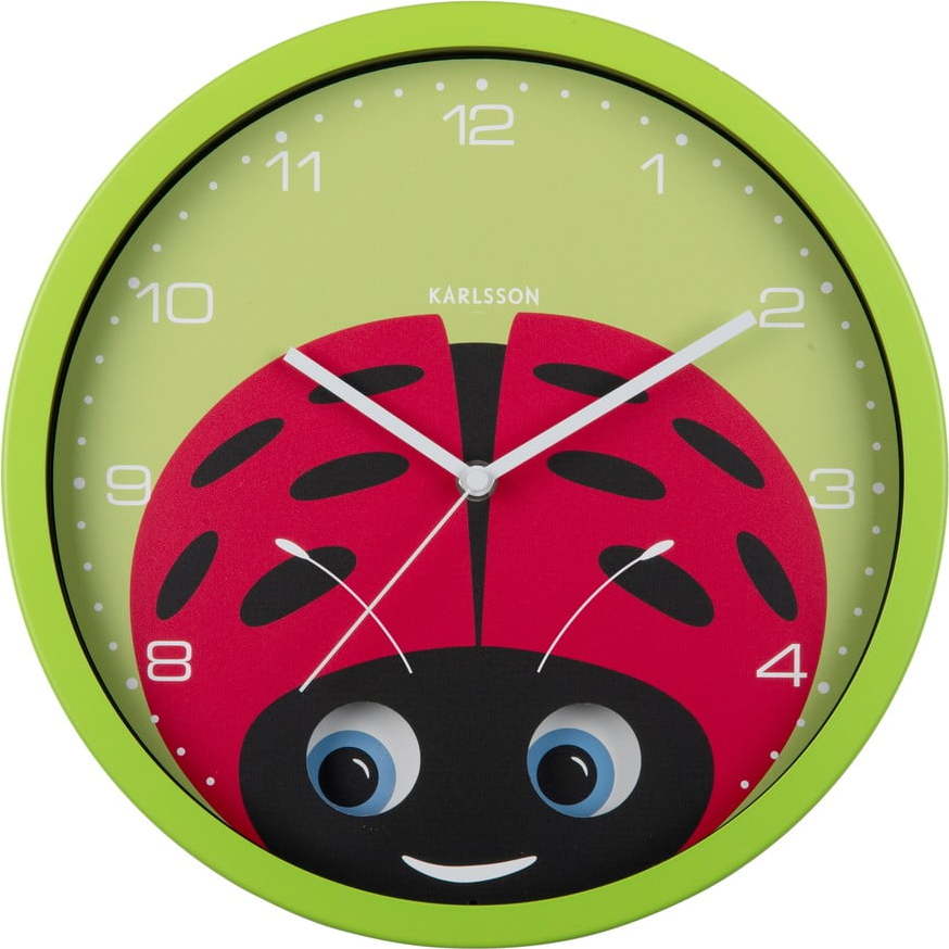 Dětské hodiny ø 31 cm Peekaboo Ladybug – Karlsson