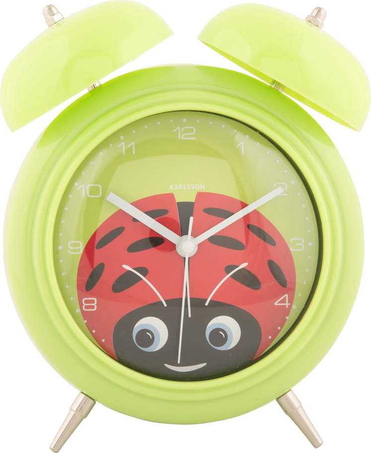 Dětský budík ø 15 cm Peekaboo Ladybug – Karlsson