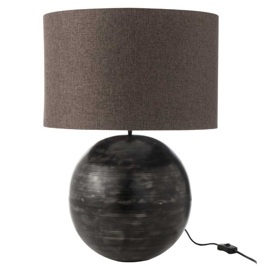 Černá kovová stolní lampa J-line Radlie 78 cm