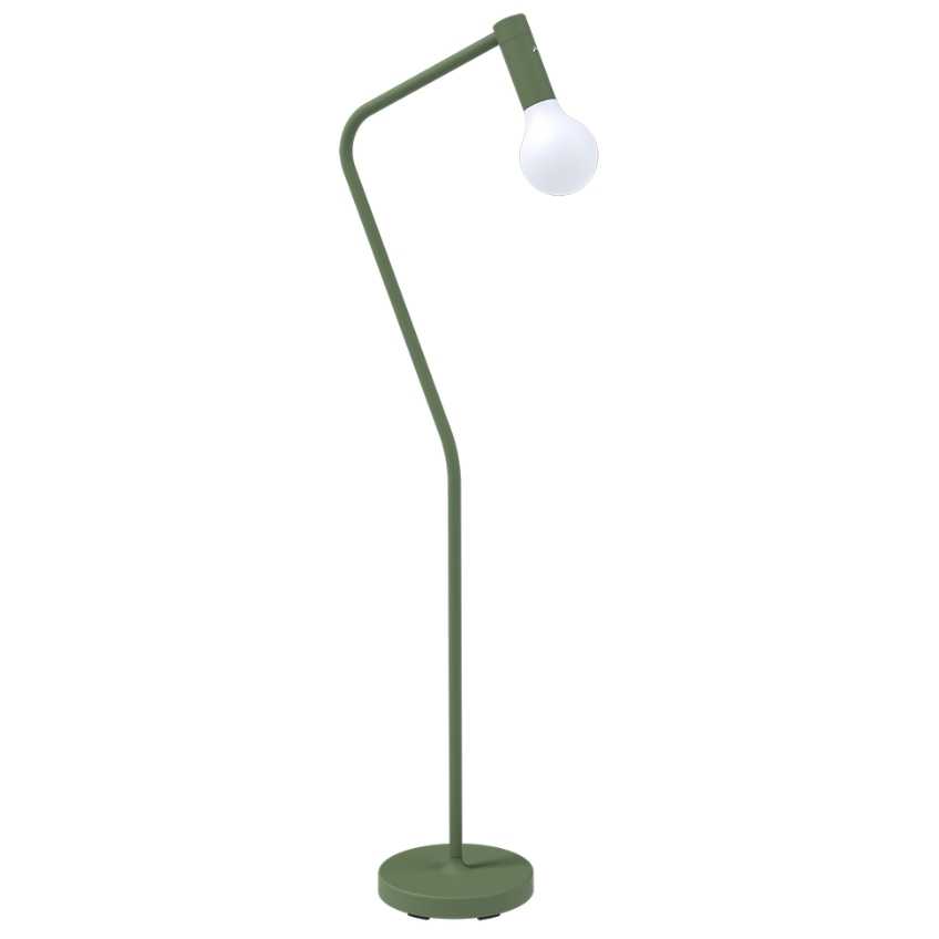 Kaktusově zelená kovová nabíjecí stojací LED lampa Fermob Aplo 138 cm