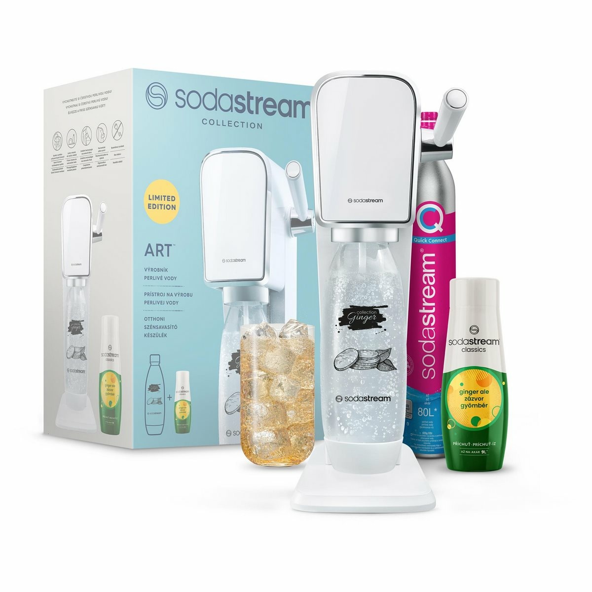 Sodastream Art White Ginger Ale Mpack výrobník perlivé vody Sodastream