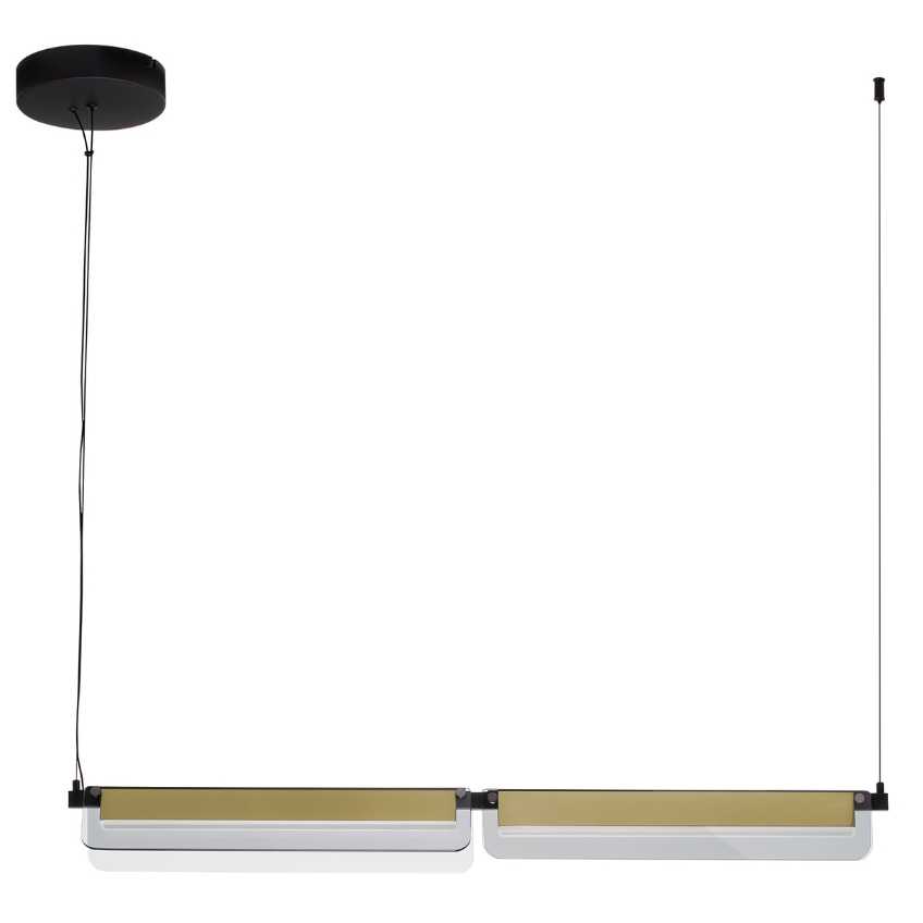 Zlaté závěsné LED světlo Nova Luce Apnea 93 cm