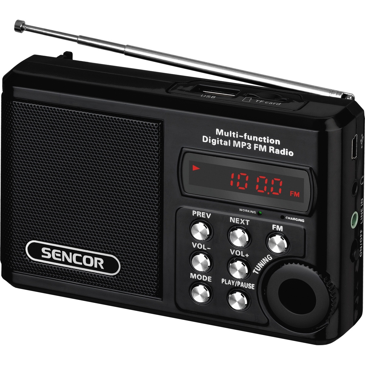 Sencor SRD 215 B rádio s USB/MP3