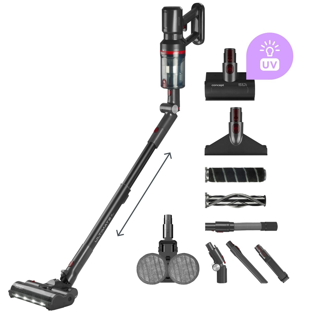 Concept VP6260 tyčový vysavač 4v1 Ultimate Pro+ Concept