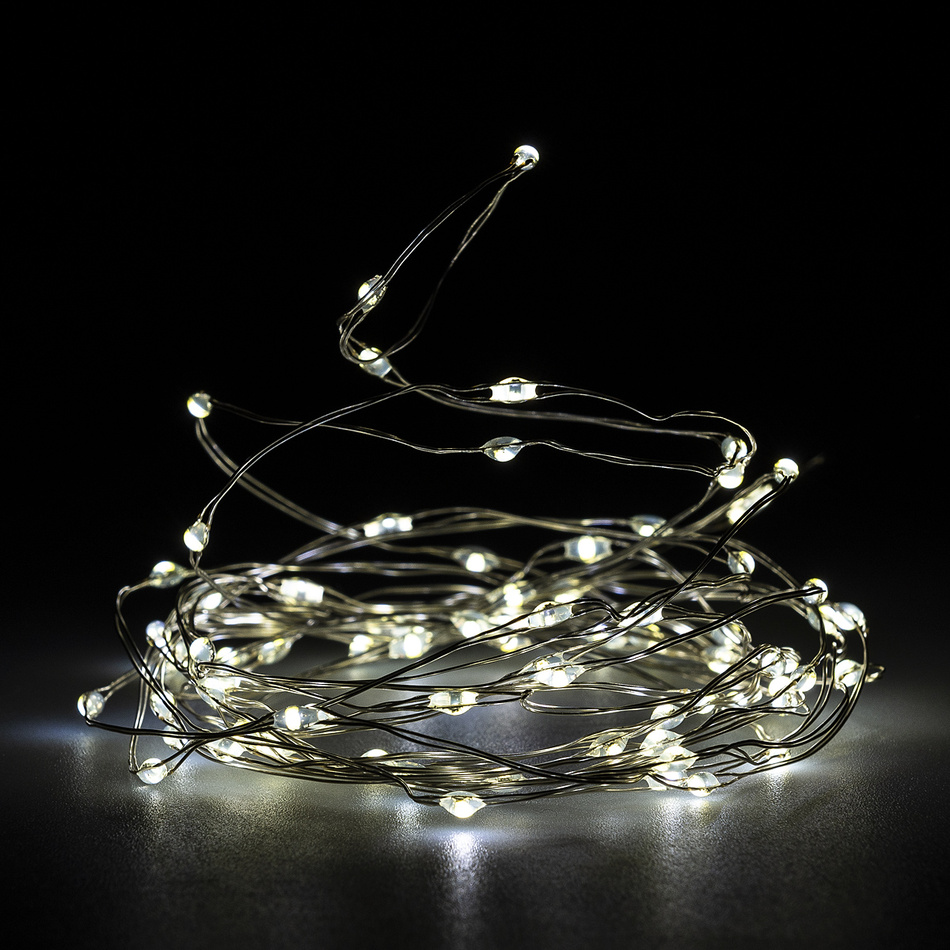 Světelný drát teplá bílá 40 LED